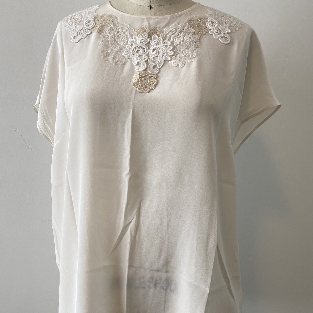 Silk Dolce & Gabbana Cream Blouse